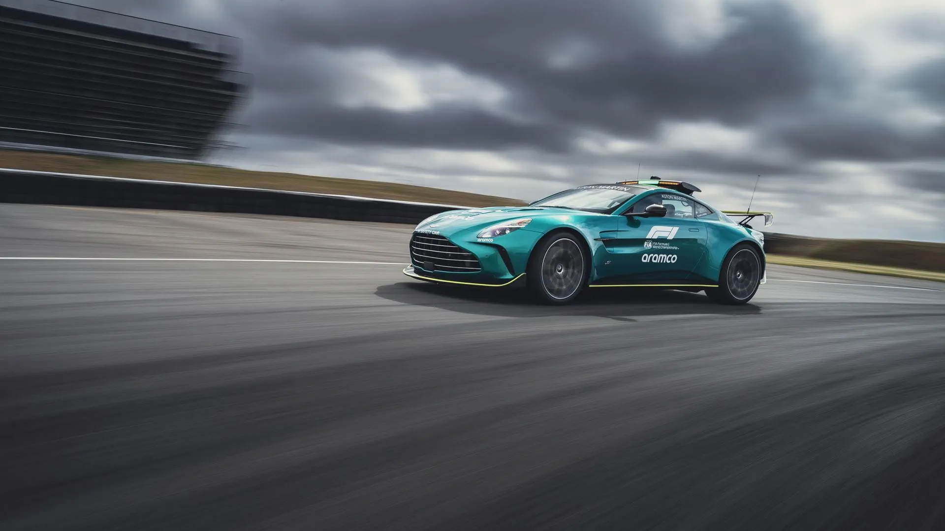 The new Aston Martin Vantage S assumes FIA Safety Car duties in Formula 1
